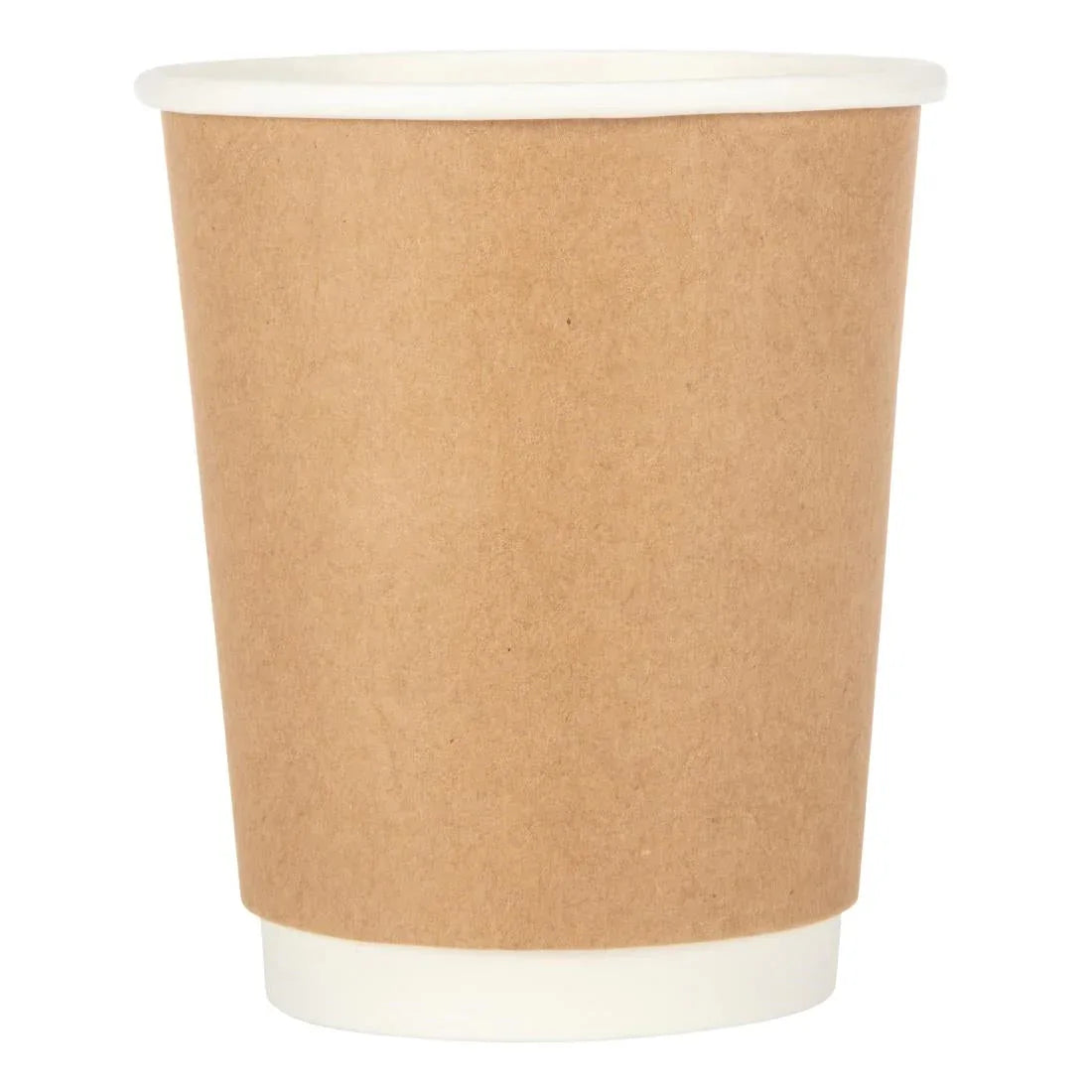 GP436 Fiesta Disposable Coffee Cups Double Wall Kraft 225ml / 8oz - JD Catering Equipment Solutions Ltd