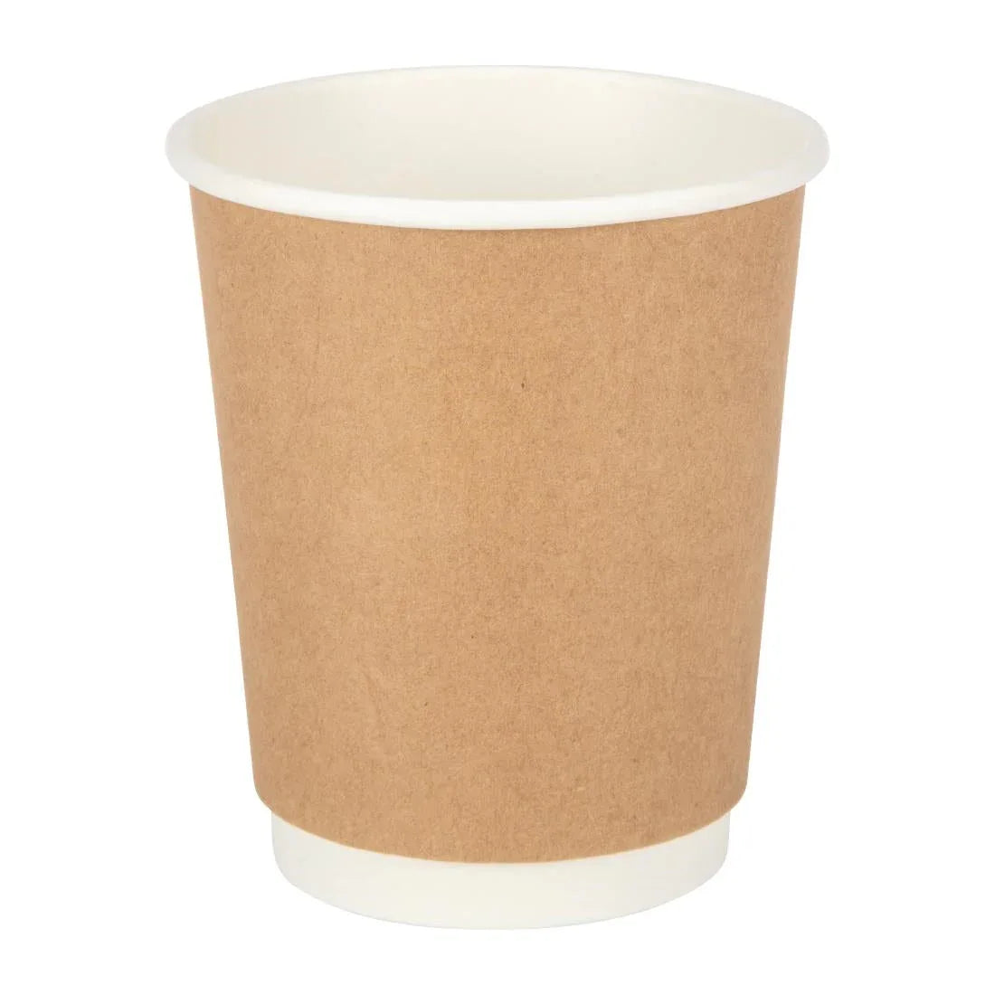 GP436 Fiesta Disposable Coffee Cups Double Wall Kraft 225ml / 8oz - JD Catering Equipment Solutions Ltd