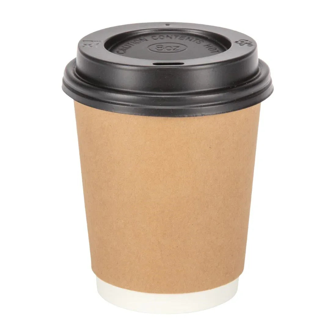 GP439 Fiesta Disposable Coffee Cups Double Wall Kraft 225ml / 8oz (Pack of 500) GP439 - JD Catering Equipment Solutions Ltd