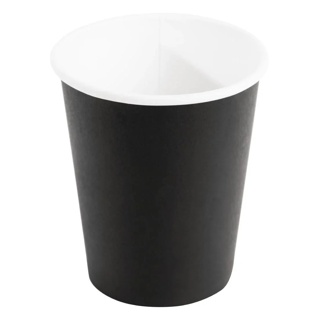 GF040 Fiesta Disposable Coffee Cups Single Wall Black (Pack of 1000) - JD Catering Equipment Solutions Ltd