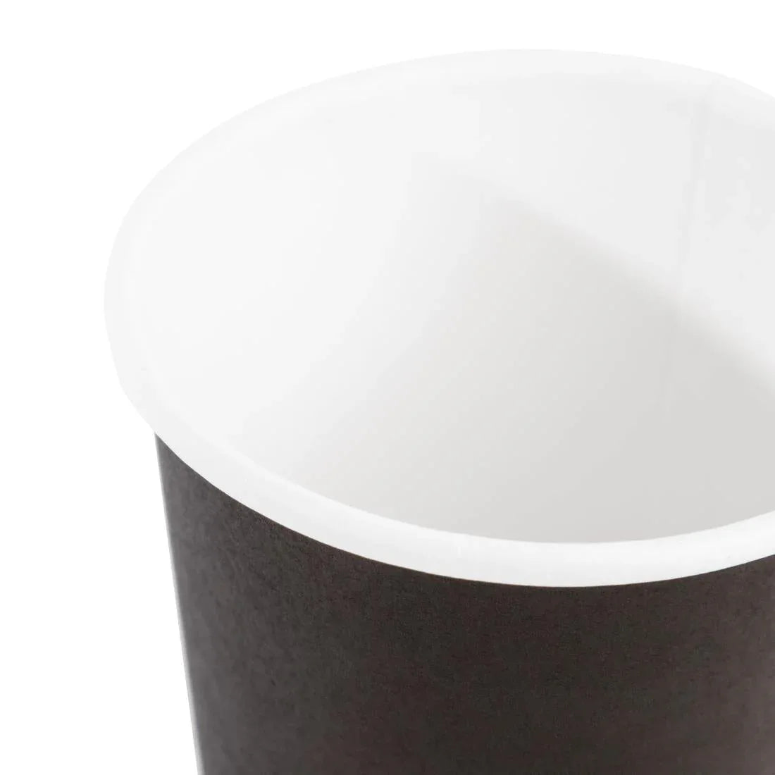 GF018 Fiesta Disposable Espresso Cups Single Wall Black 112ml / 4oz - JD Catering Equipment Solutions Ltd