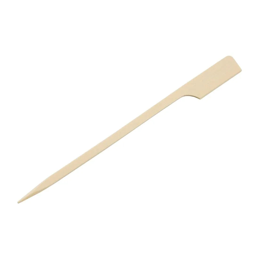 DB496 Fiesta Green Biodegradable Bamboo Paddle Skewers (Pack of 100) - JD Catering Equipment Solutions Ltd