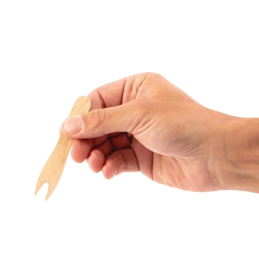 CD901 Fiesta Green Biodegradable Disposable Wooden Chip Forks (Pack of 1000) - JD Catering Equipment Solutions Ltd