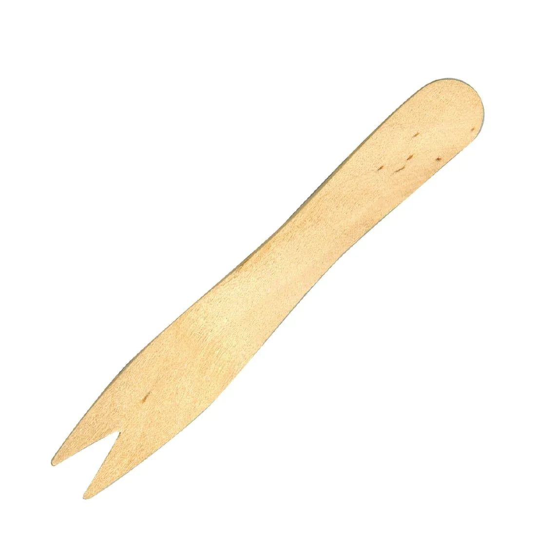 CD901 Fiesta Green Biodegradable Disposable Wooden Chip Forks (Pack of 1000) - JD Catering Equipment Solutions Ltd