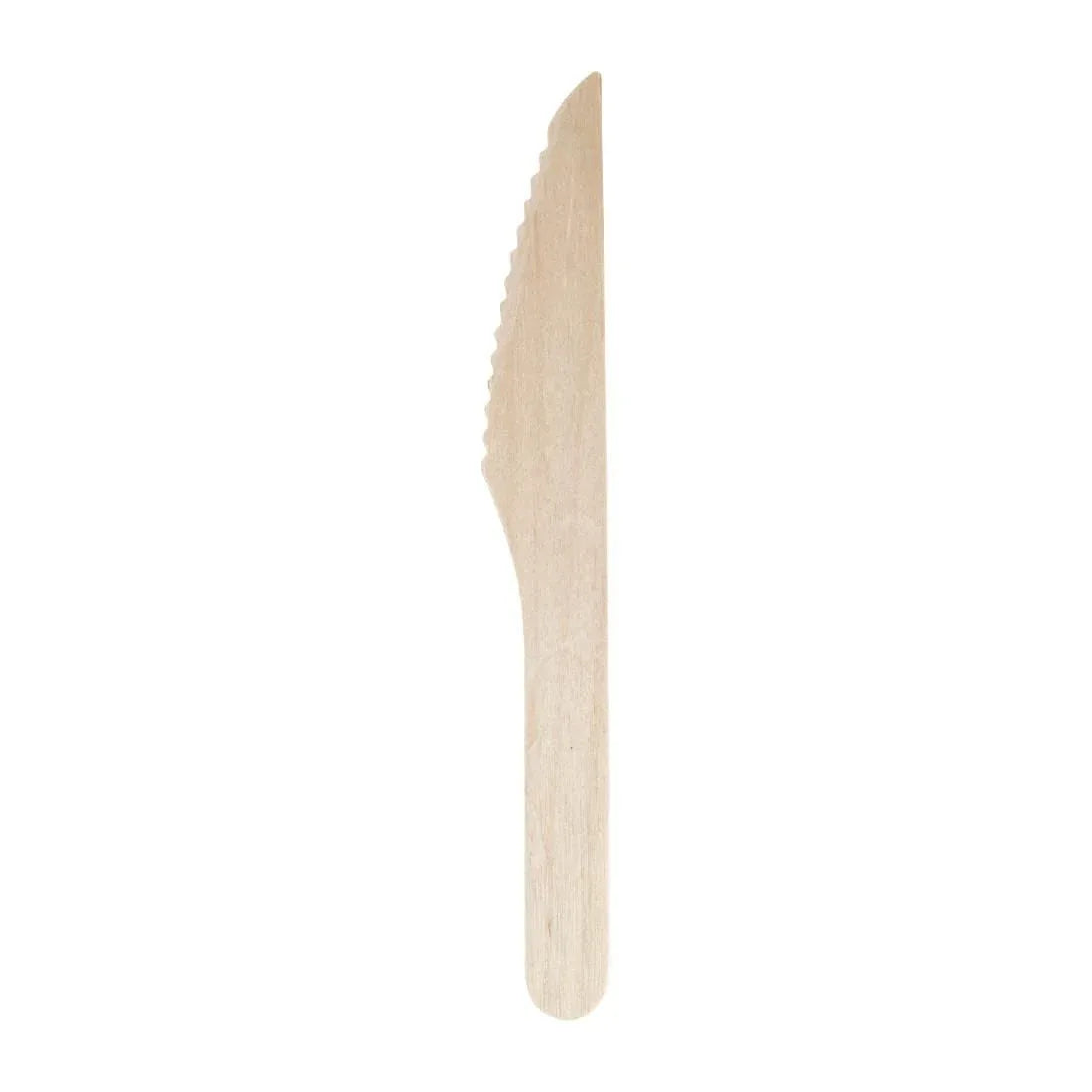 CD902 Fiesta Green Biodegradable Disposable Wooden Knives (Pack of 100) - JD Catering Equipment Solutions Ltd