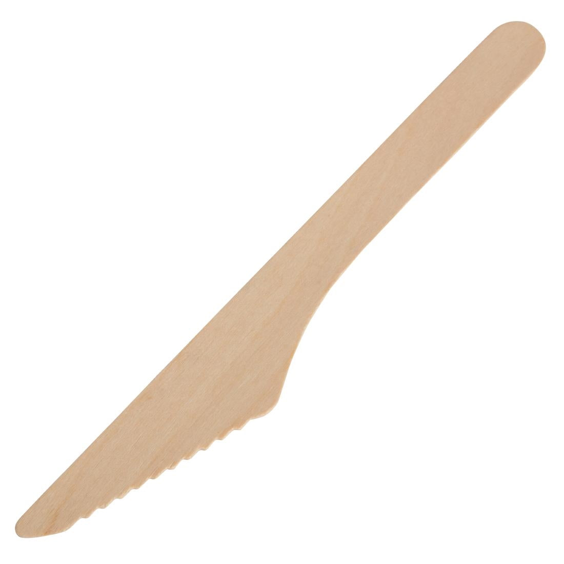 CD902 Fiesta Green Biodegradable Disposable Wooden Knives (Pack of 100) - JD Catering Equipment Solutions Ltd