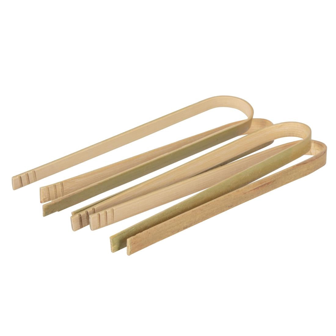 Fiesta Green Biodegradable Mini Bamboo Tongs (Pack of 50) JD Catering Equipment Solutions Ltd
