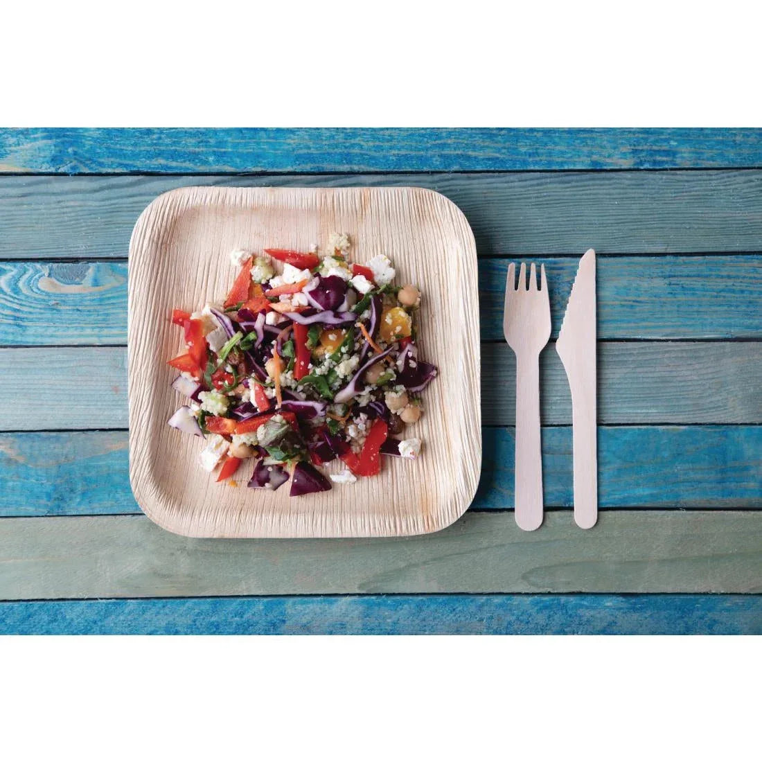 Fiesta Green Biodegradable Palm Leaf Plates (Pack of 100) - JD Catering Equipment Solutions Ltd