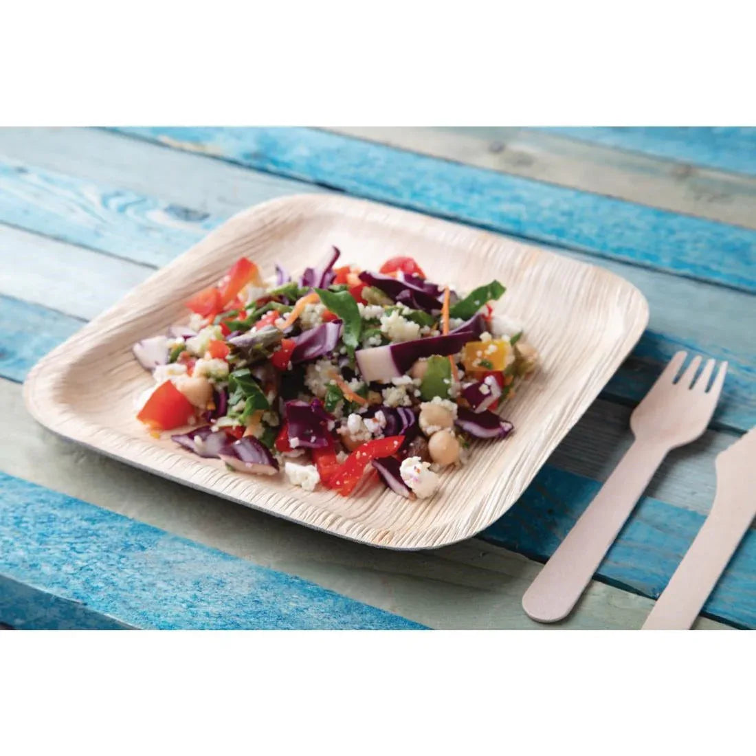 Fiesta Green Biodegradable Palm Leaf Plates (Pack of 100) - JD Catering Equipment Solutions Ltd