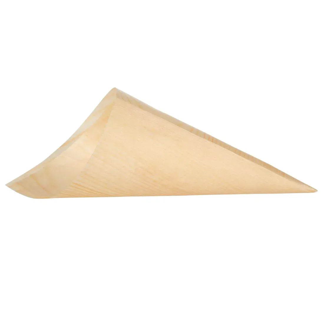 DK389 Fiesta Green Biodegradable Wooden Canape Cones 75mm (Pack of 100) - JD Catering Equipment Solutions Ltd