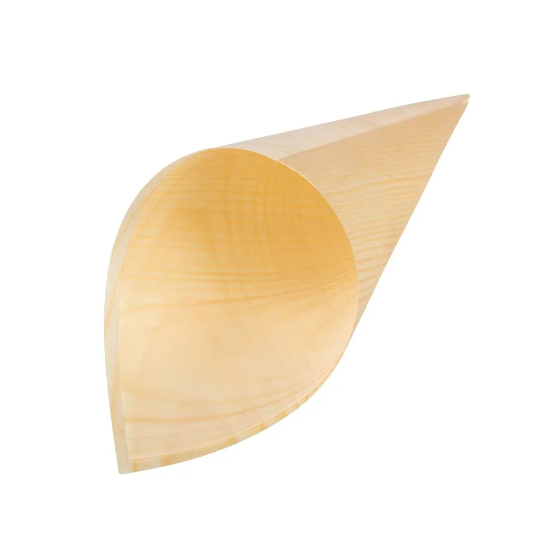 DK389 Fiesta Green Biodegradable Wooden Canape Cones 75mm (Pack of 100) - JD Catering Equipment Solutions Ltd