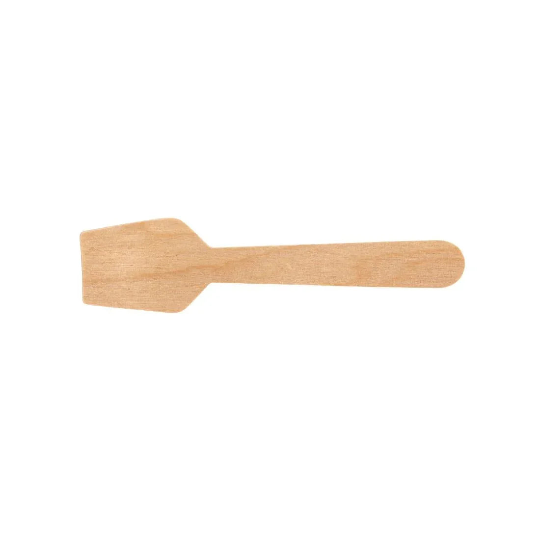 DK399 Fiesta Green Biodegradable Wooden Ice Cream Spoons (Pack of 100) - JD Catering Equipment Solutions Ltd