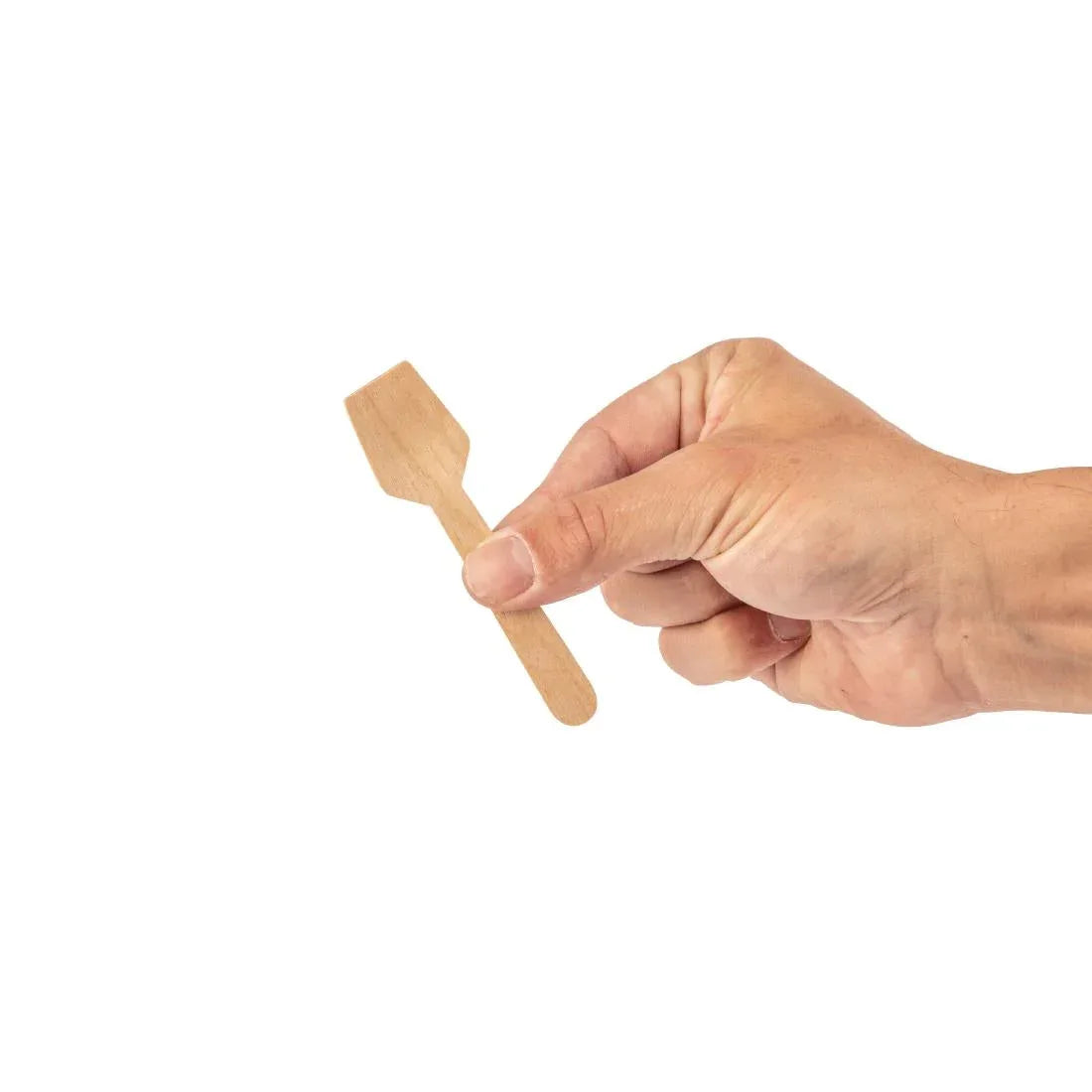 DK399 Fiesta Green Biodegradable Wooden Ice Cream Spoons (Pack of 100) - JD Catering Equipment Solutions Ltd