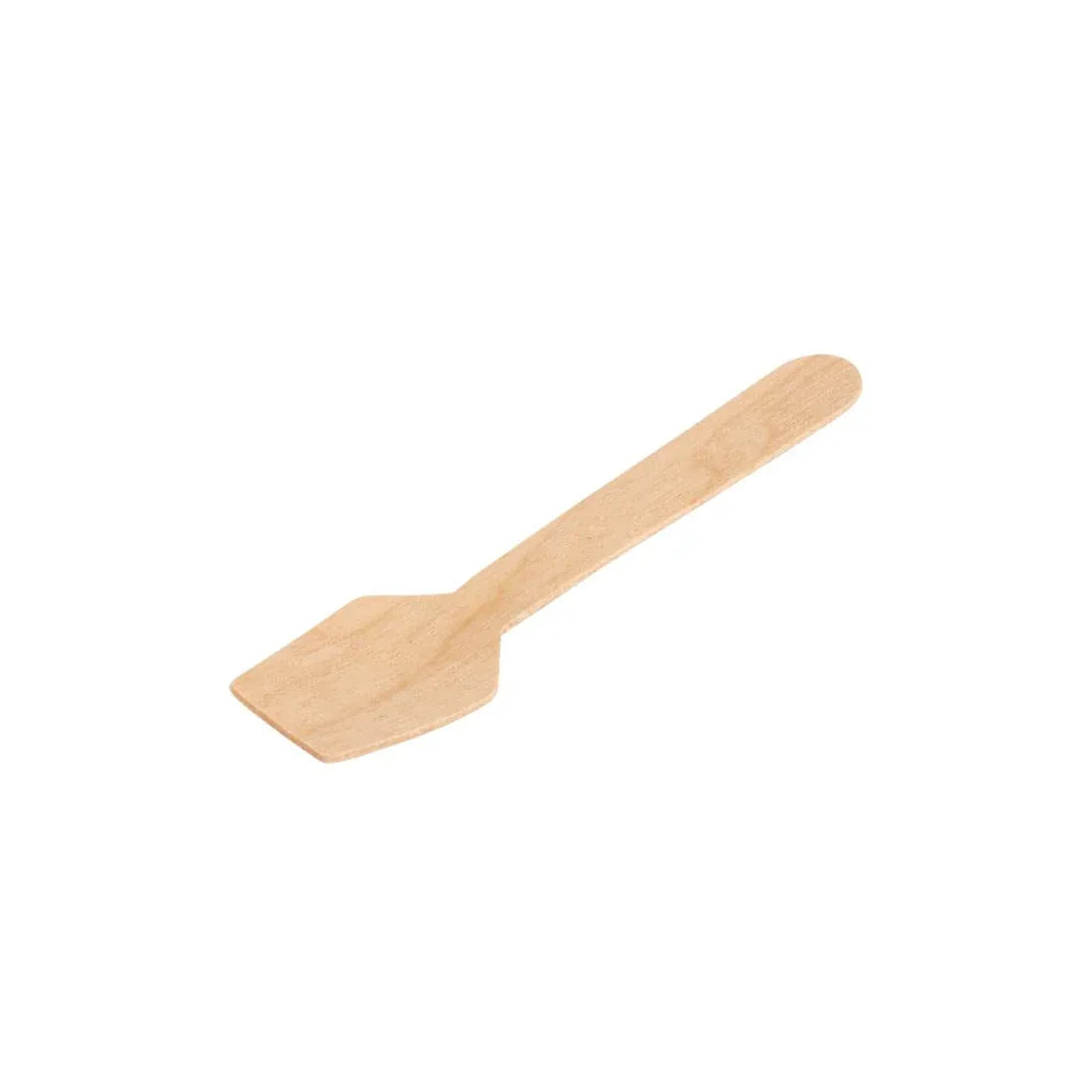 DK399 Fiesta Green Biodegradable Wooden Ice Cream Spoons (Pack of 100) - JD Catering Equipment Solutions Ltd