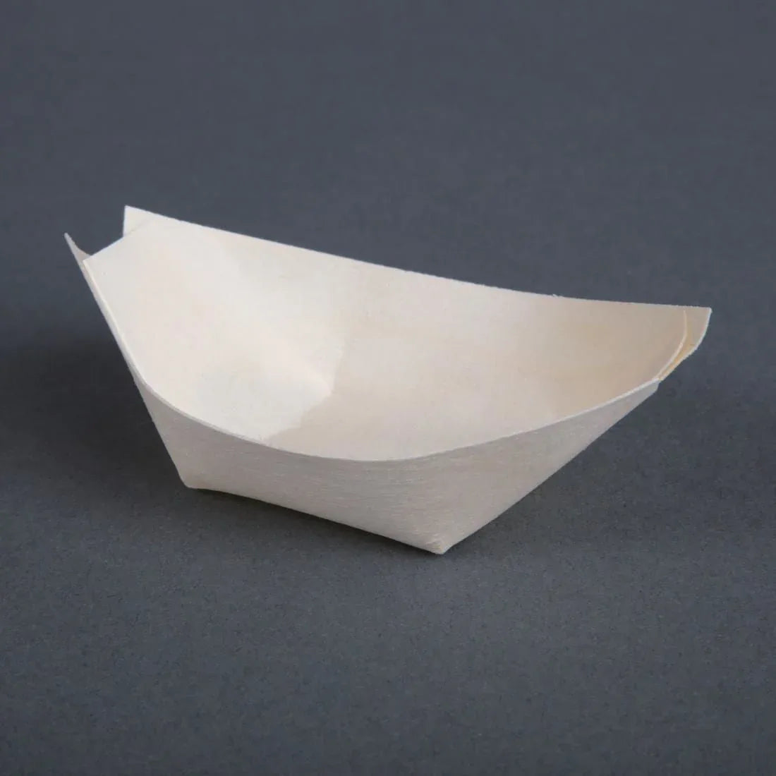 DK383 Fiesta Green Biodegradable Wooden Sushi Boats (Pack of 100) - JD Catering Equipment Solutions Ltd