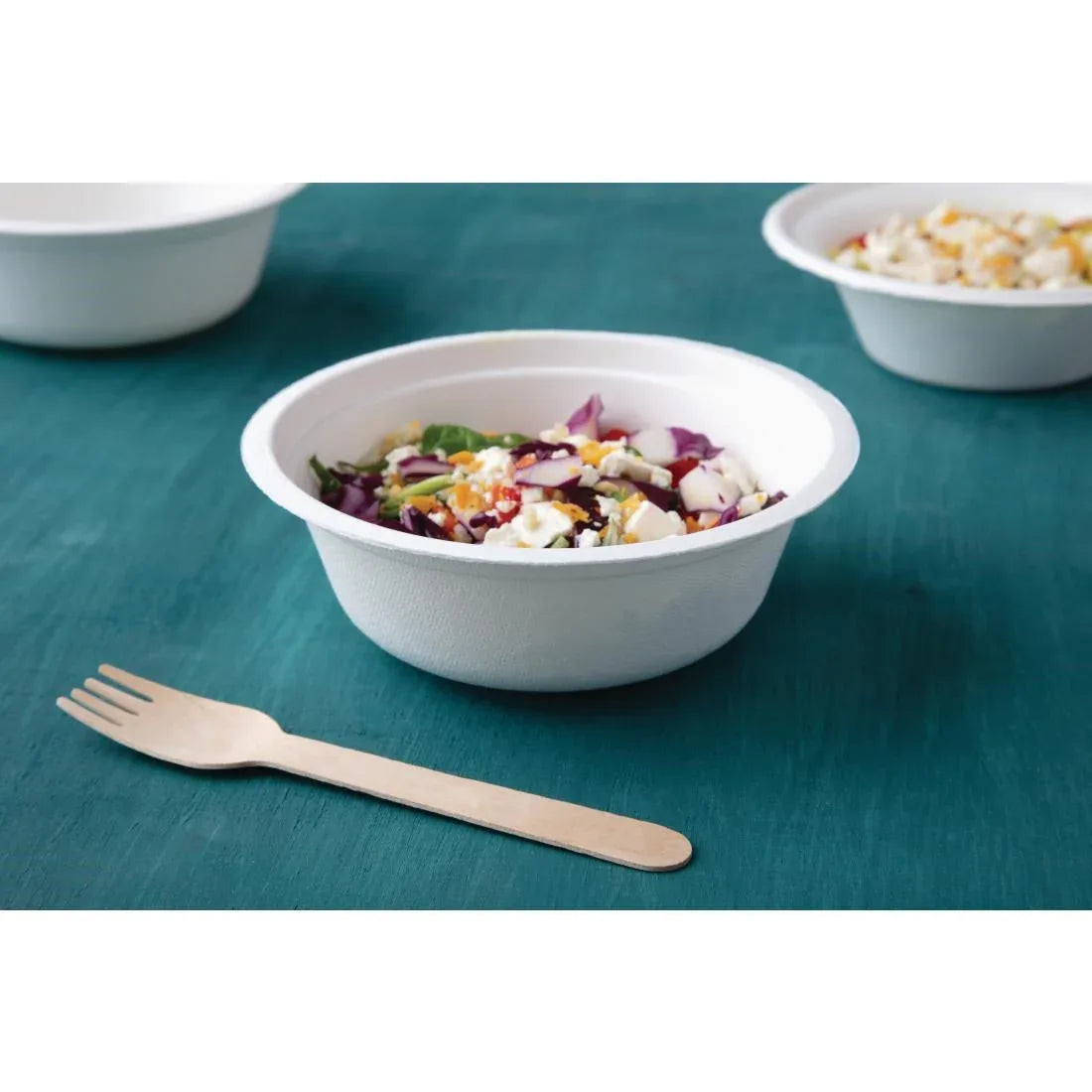 CT766 Fiesta Green Compostable Bagasse Bowls Round (Pack of 50) - JD Catering Equipment Solutions Ltd