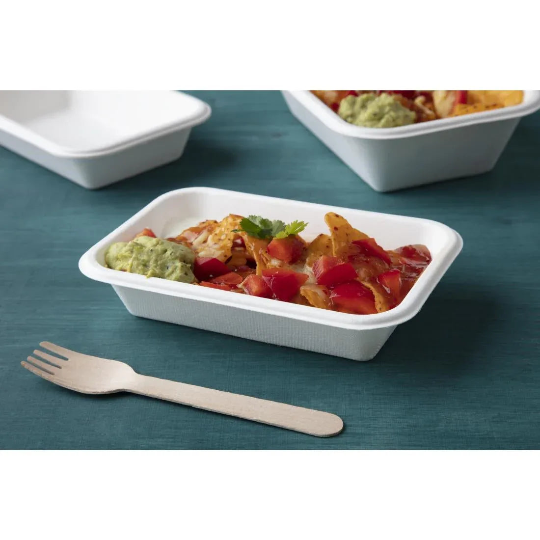 DW347 Fiesta Green Compostable Bagasse Food Trays 16oz (Pack of 50) - JD Catering Equipment Solutions Ltd