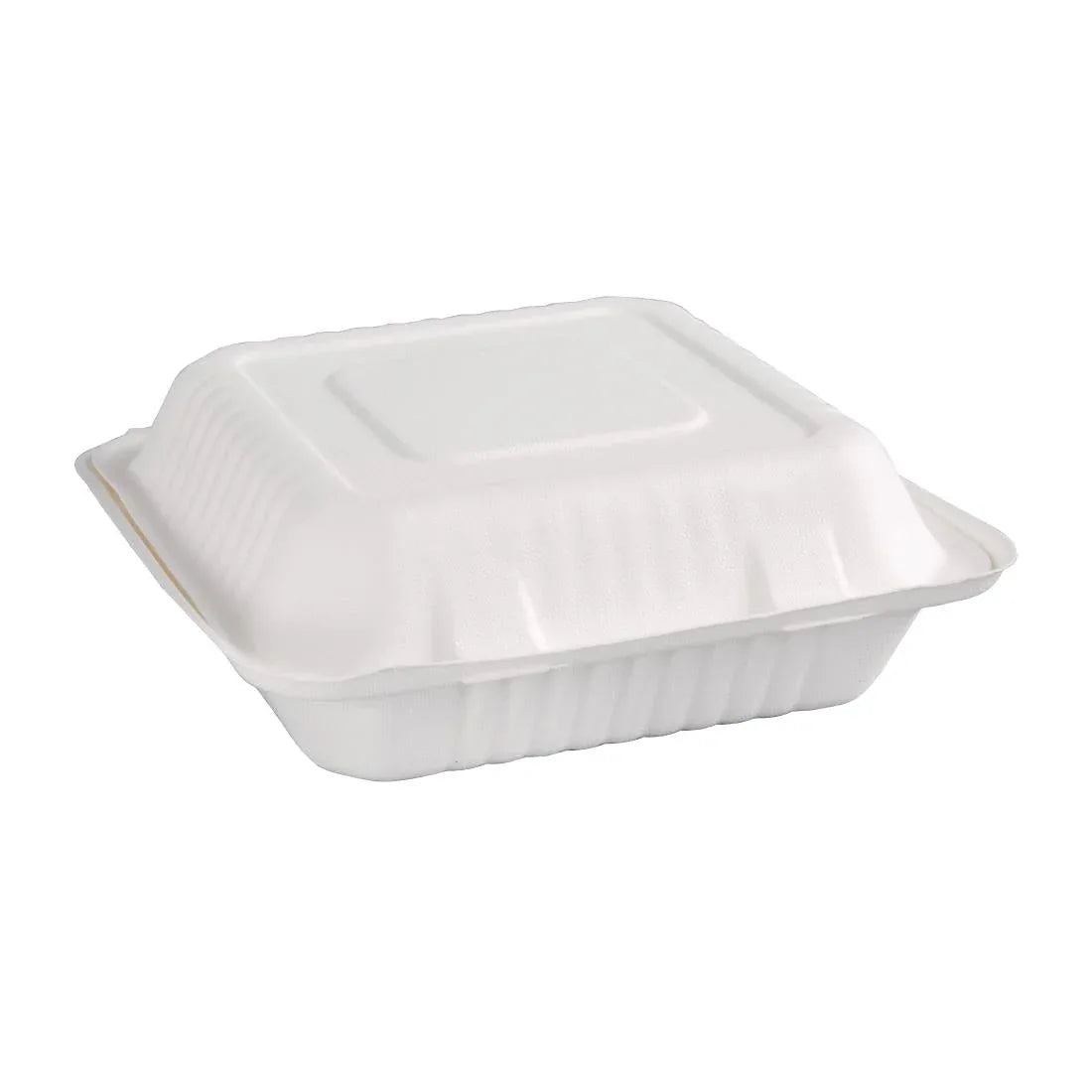 FC527 Fiesta Green Compostable Bagasse Hinged Food Containers 237mm (Pack of 200) - JD Catering Equipment Solutions Ltd