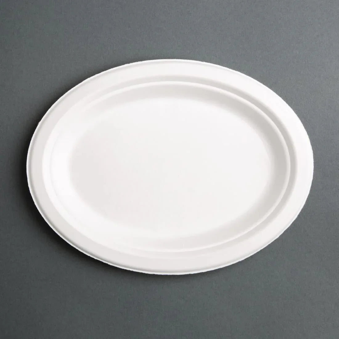 FC534 Fiesta Green Compostable Bagasse Oval Plates (Pack of 50) - JD Catering Equipment Solutions Ltd
