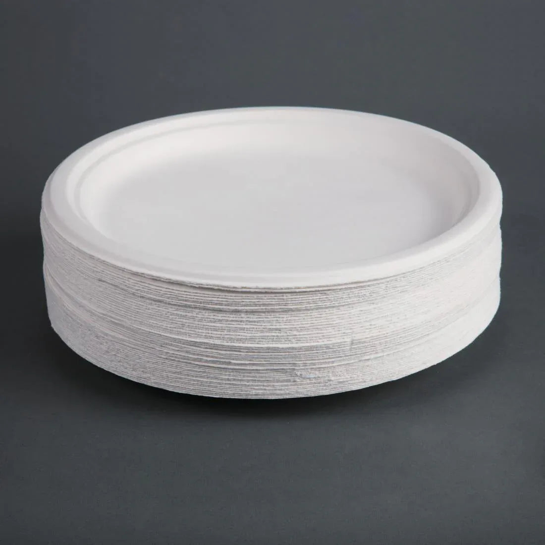 CW904 Fiesta Green Compostable Bagasse Plates Round (Pack of 50) - JD Catering Equipment Solutions Ltd