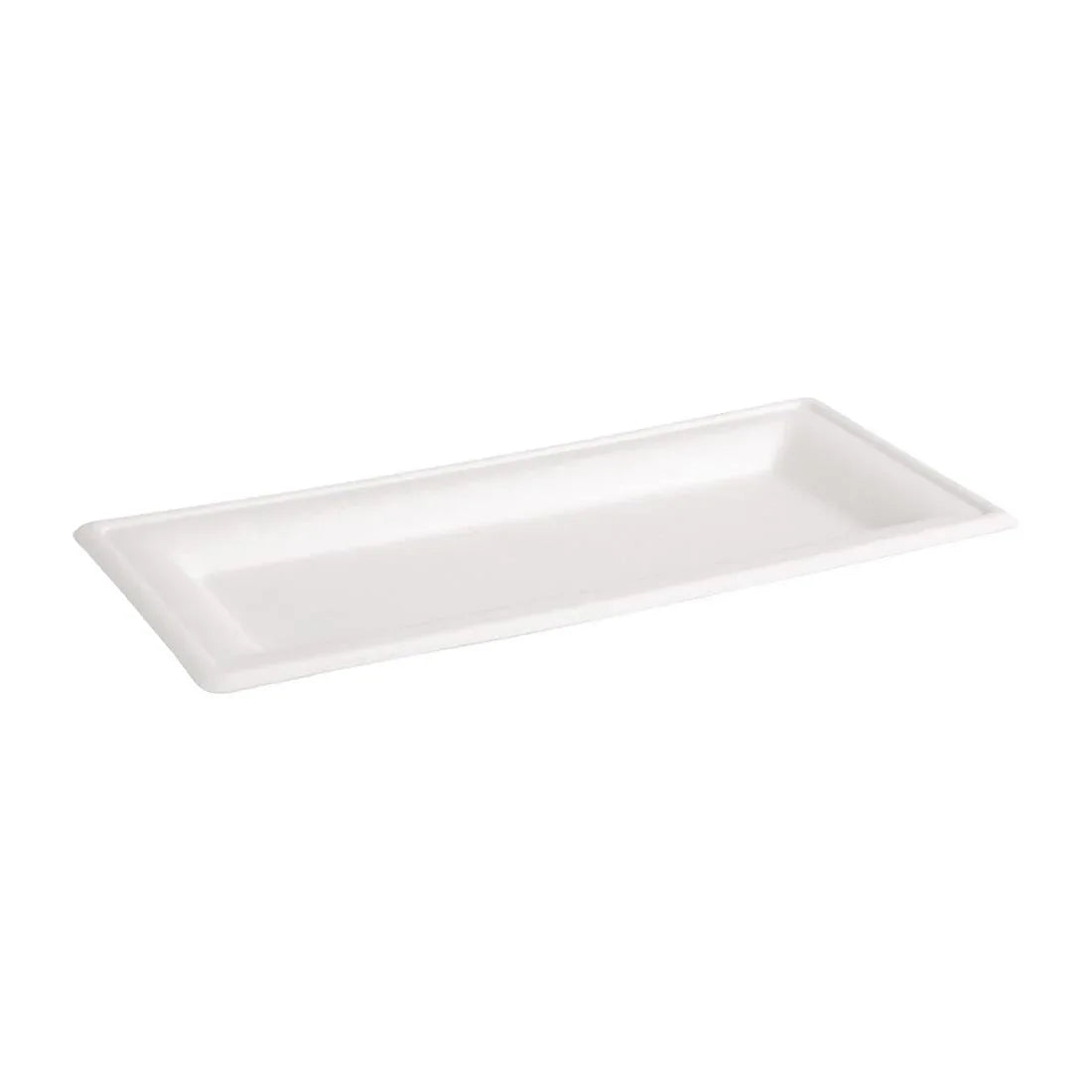 Fiesta Green Compostable Bagasse Rectangular Plates 258mm (Pack of 50) JD Catering Equipment Solutions Ltd