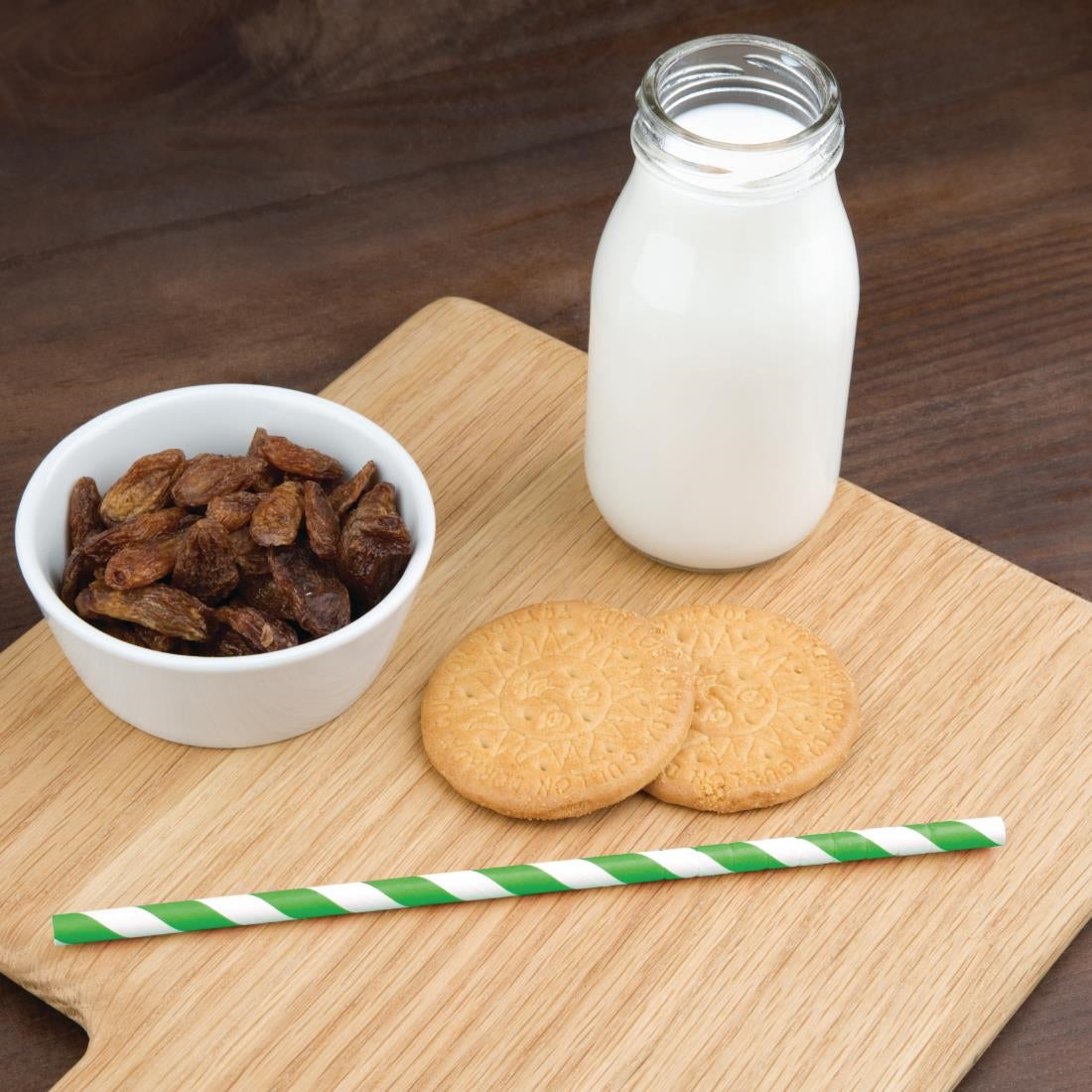 Fiesta Green Compostable Bendy Paper Straws (Pack of 250) JD Catering Equipment Solutions Ltd