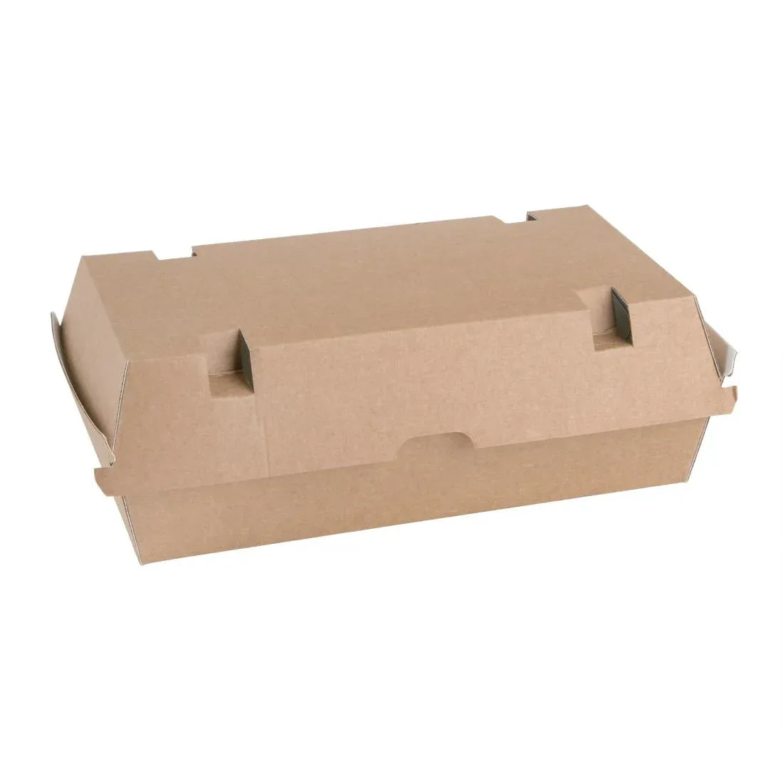 FB667 Fiesta Green Compostable Kraft Food Boxes Large 204mm (Pack of 100) - JD Catering Equipment Solutions Ltd