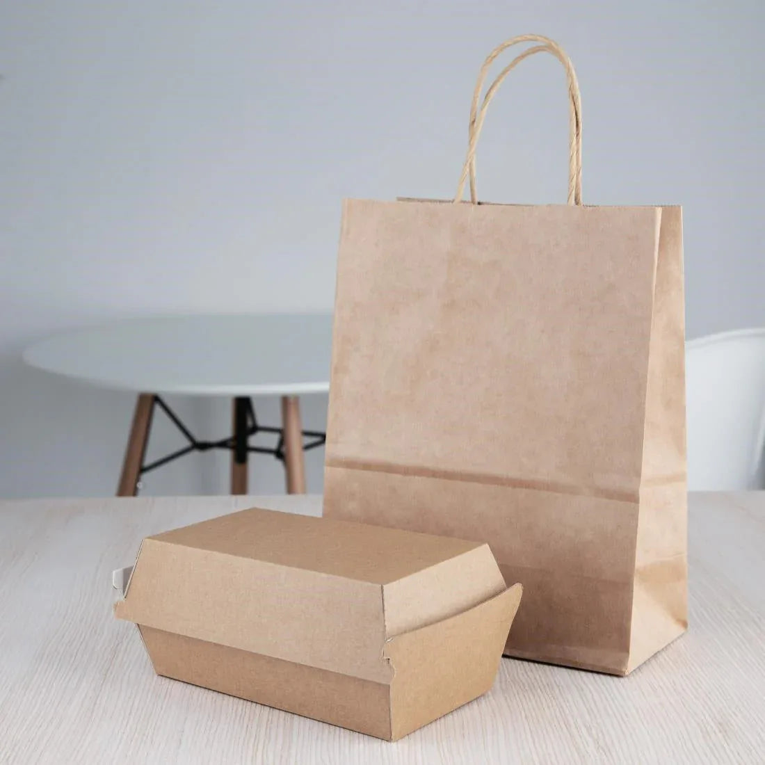 FB666 Fiesta Green Compostable Kraft Food Boxes Small 172mm (Pack of 200) - JD Catering Equipment Solutions Ltd
