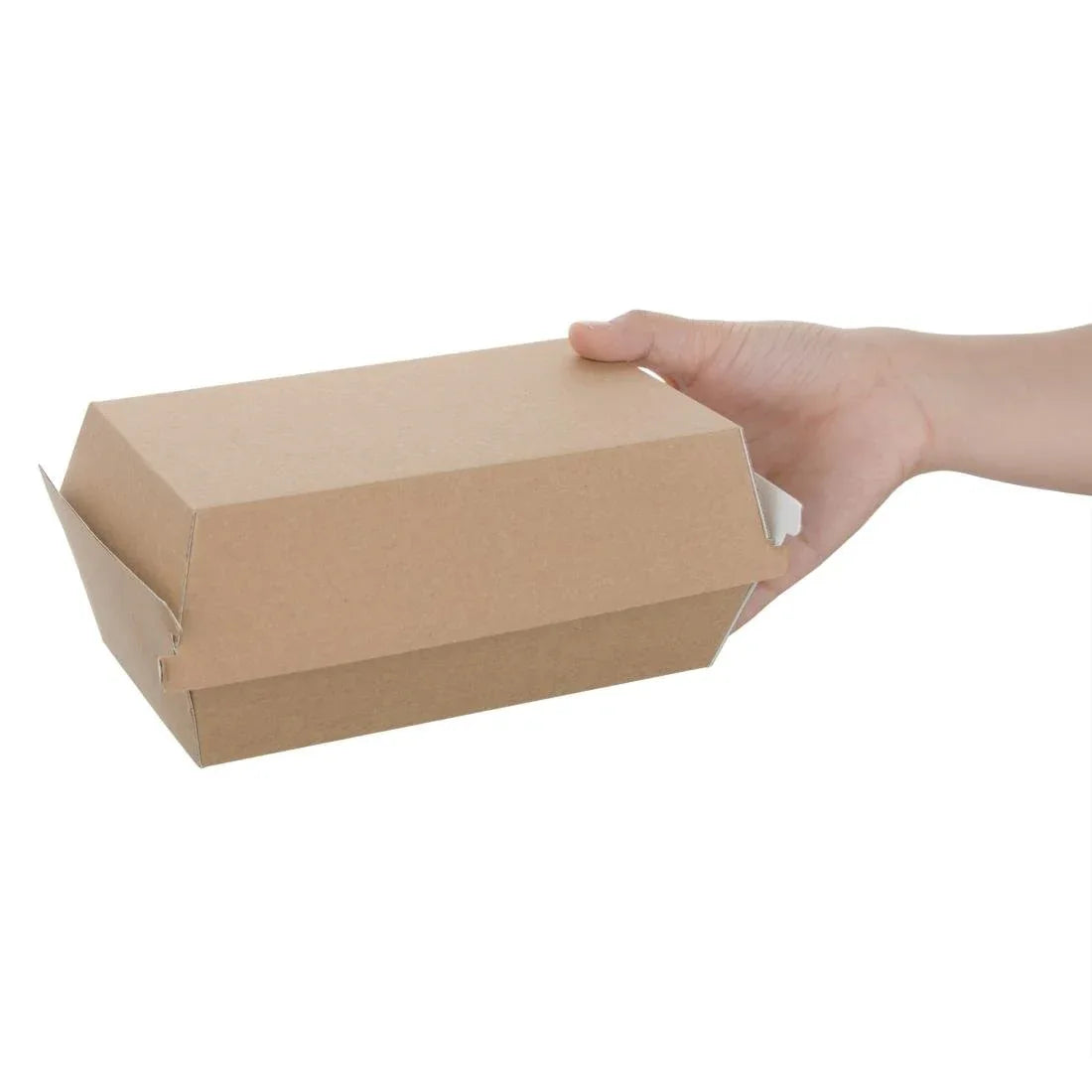 FB666 Fiesta Green Compostable Kraft Food Boxes Small 172mm (Pack of 200) - JD Catering Equipment Solutions Ltd