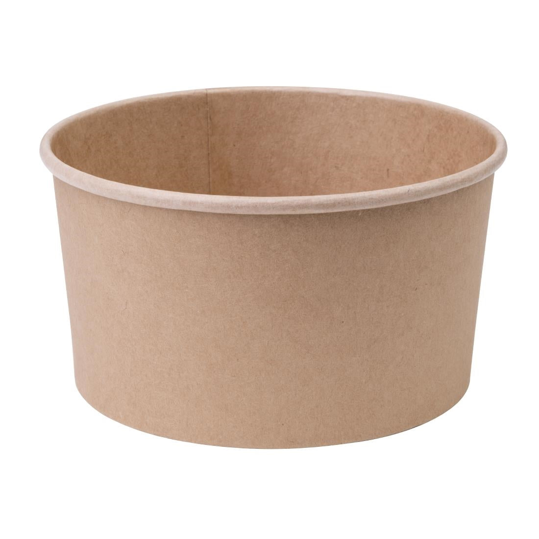 Fiesta Green Compostable Round Kraft Salad Bowls 1000ml / 35oz (Pack of 300) JD Catering Equipment Solutions Ltd