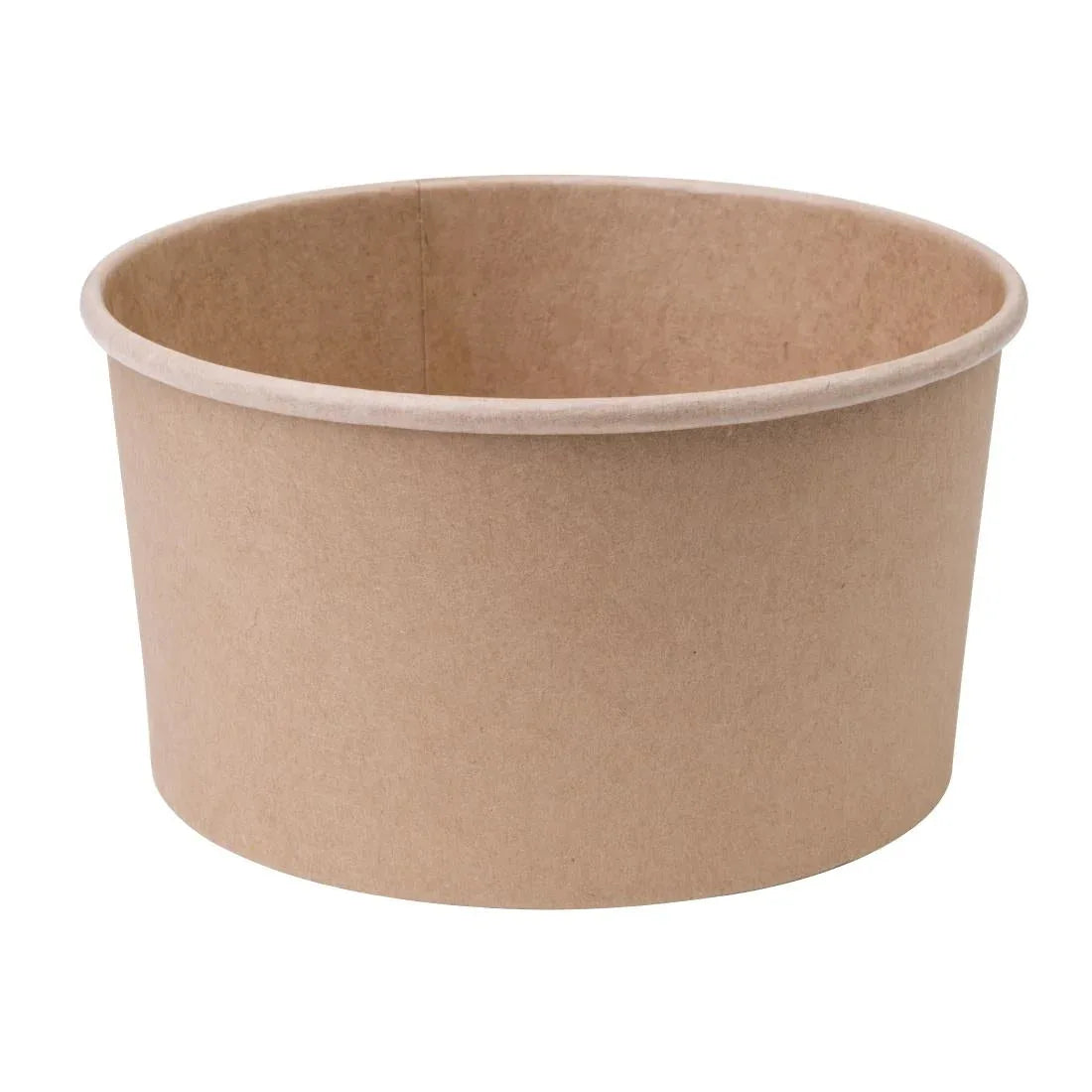 FB198 Fiesta Green Compostable Round Kraft Salad Bowls 1000ml / 35oz (Pack of 300) - JD Catering Equipment Solutions Ltd