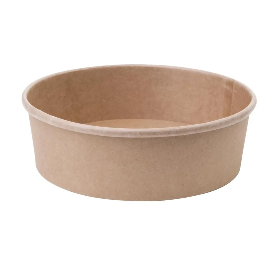 FB196 Fiesta Green Compostable Round Kraft Salad Bowls (Pack of 300) - JD Catering Equipment Solutions Ltd