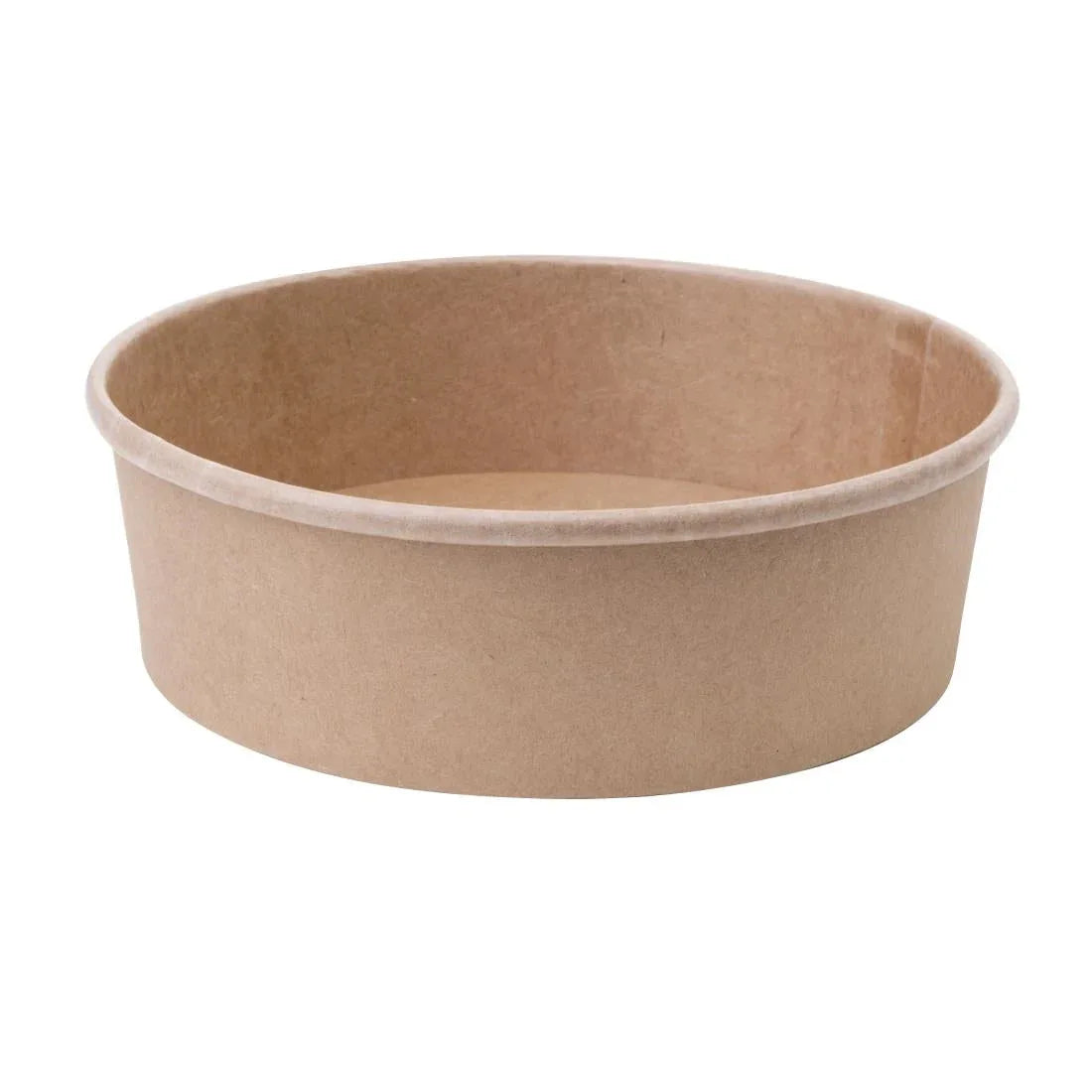 FB196 Fiesta Green Compostable Round Kraft Salad Bowls (Pack of 300) - JD Catering Equipment Solutions Ltd