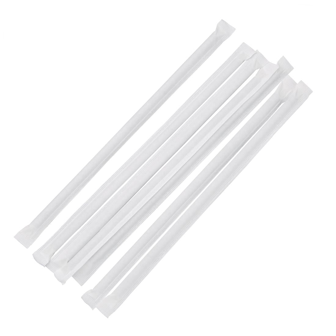 Fiesta Green Individually Wrapped Compostable Bendy Paper Straws Black (Pack of 250) JD Catering Equipment Solutions Ltd