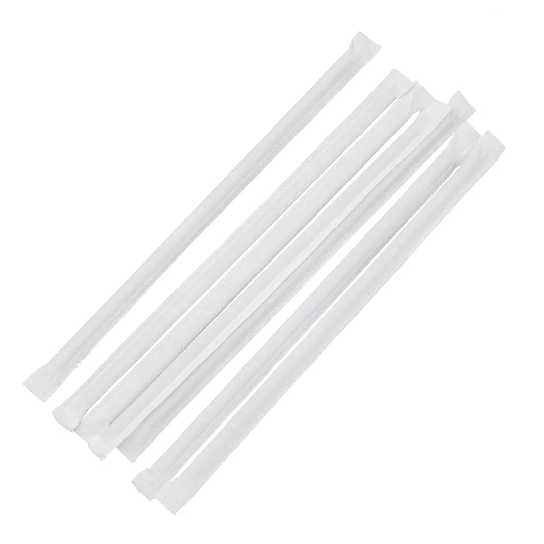 FP444 Fiesta Green Individually Wrapped Compostable Bendy Paper Straws Black (Pack of 250) - JD Catering Equipment Solutions Ltd