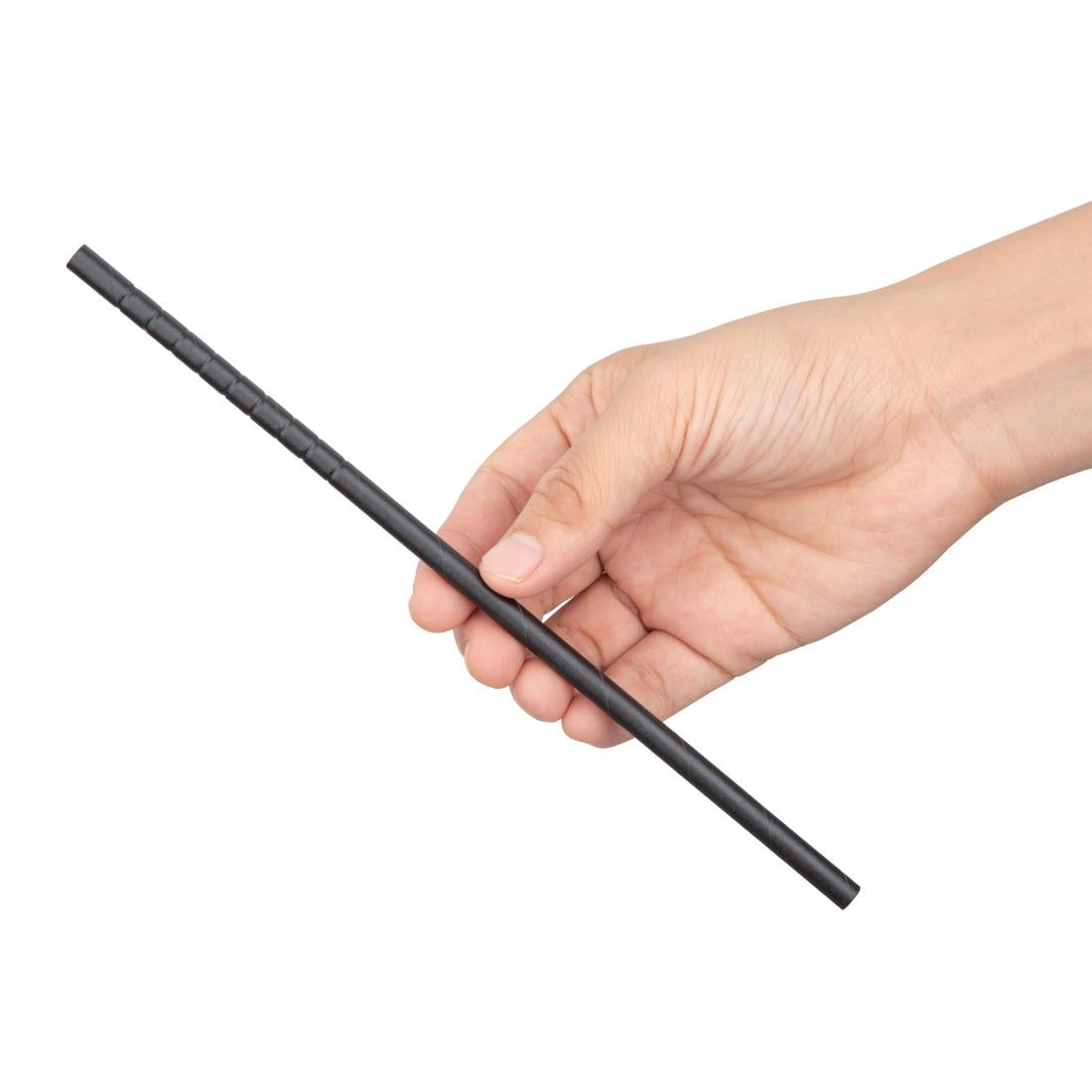 Fiesta Green Individually Wrapped Compostable Bendy Paper Straws Black (Pack of 250) JD Catering Equipment Solutions Ltd