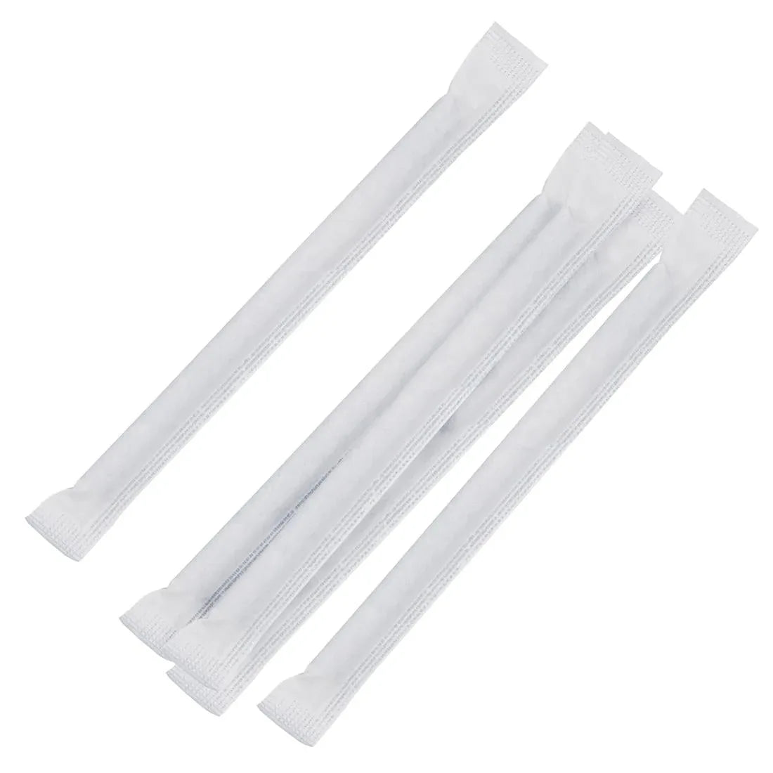 FP441 Fiesta Green Individually Wrapped Compostable Paper Cocktail Stirrer Straws Black x250 - JD Catering Equipment Solutions Ltd