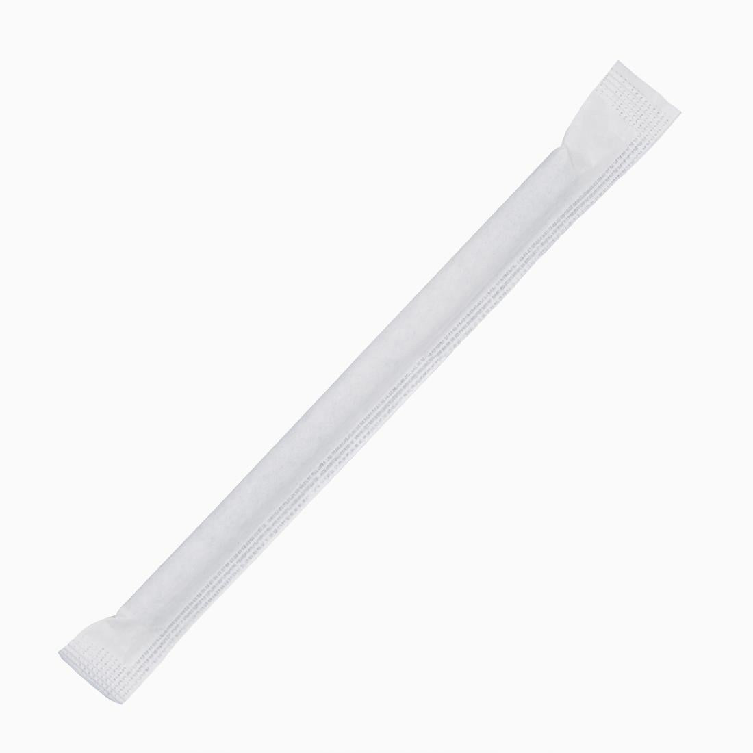 Fiesta Green Individually Wrapped Compostable Paper Cocktail Stirrer Straws Black x250 JD Catering Equipment Solutions Ltd