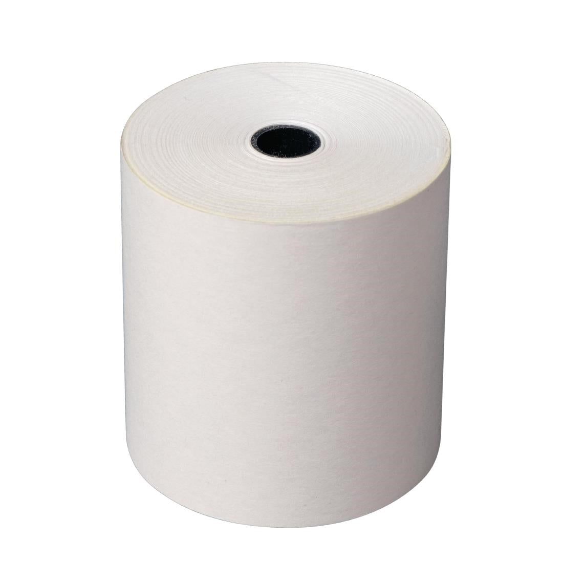 Fiesta Non-Thermal 2ply White and Yellow Till Roll 76 x 70mm (Pack of 20) JD Catering Equipment Solutions Ltd