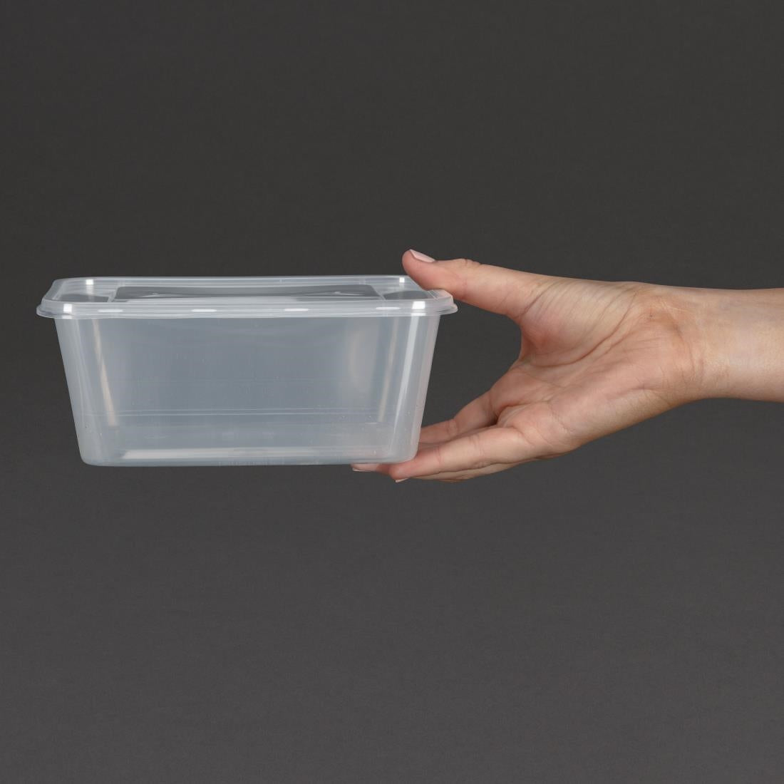 Fiesta Recyclable Plastic Microwavable Containers with Lid Large 1000ml (Pack of 250) JD Catering Equipment Solutions Ltd