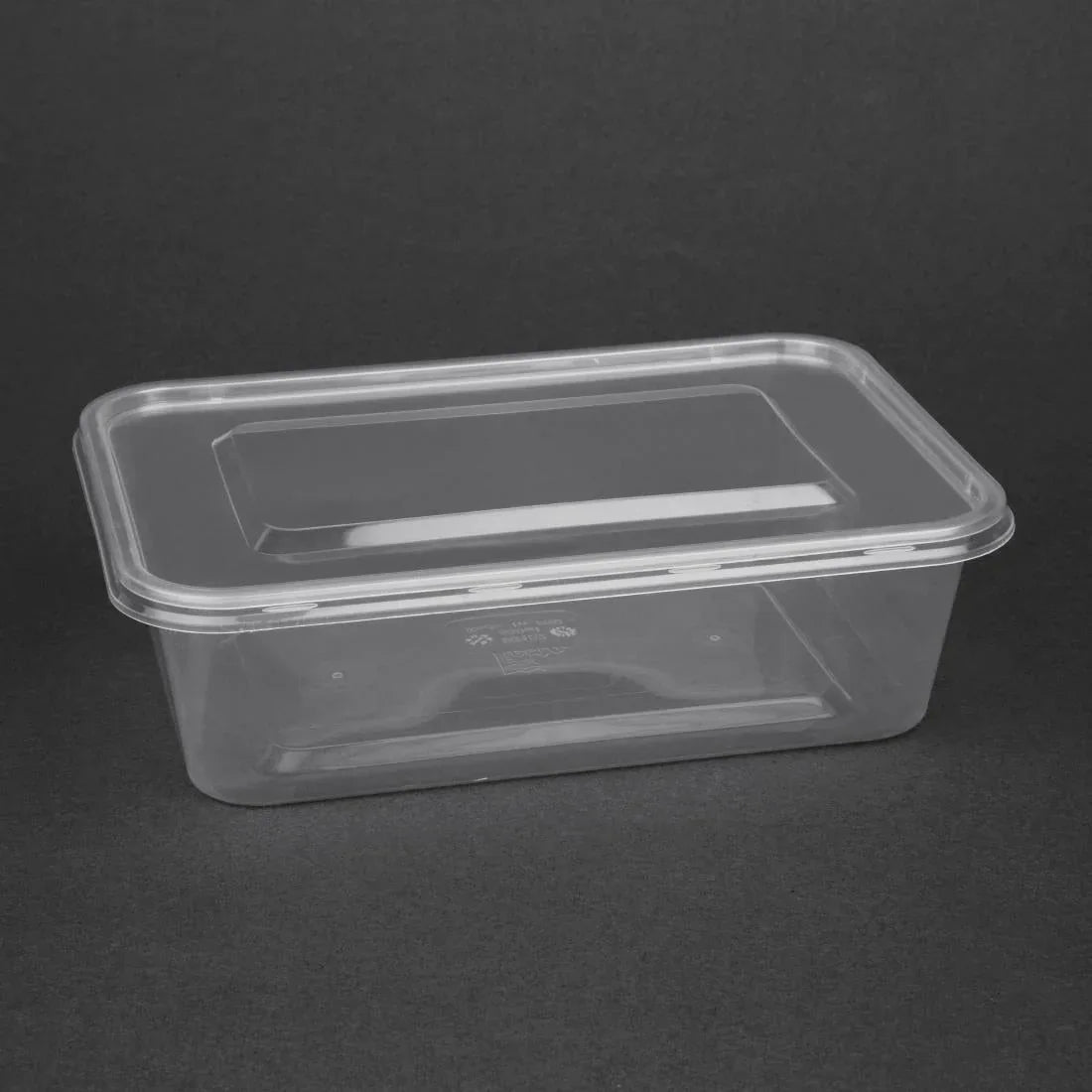 DM182 Fiesta Recyclable Plastic Microwavable Containers with Lid Medium 650ml (Pack of 250) - JD Catering Equipment Solutions Ltd