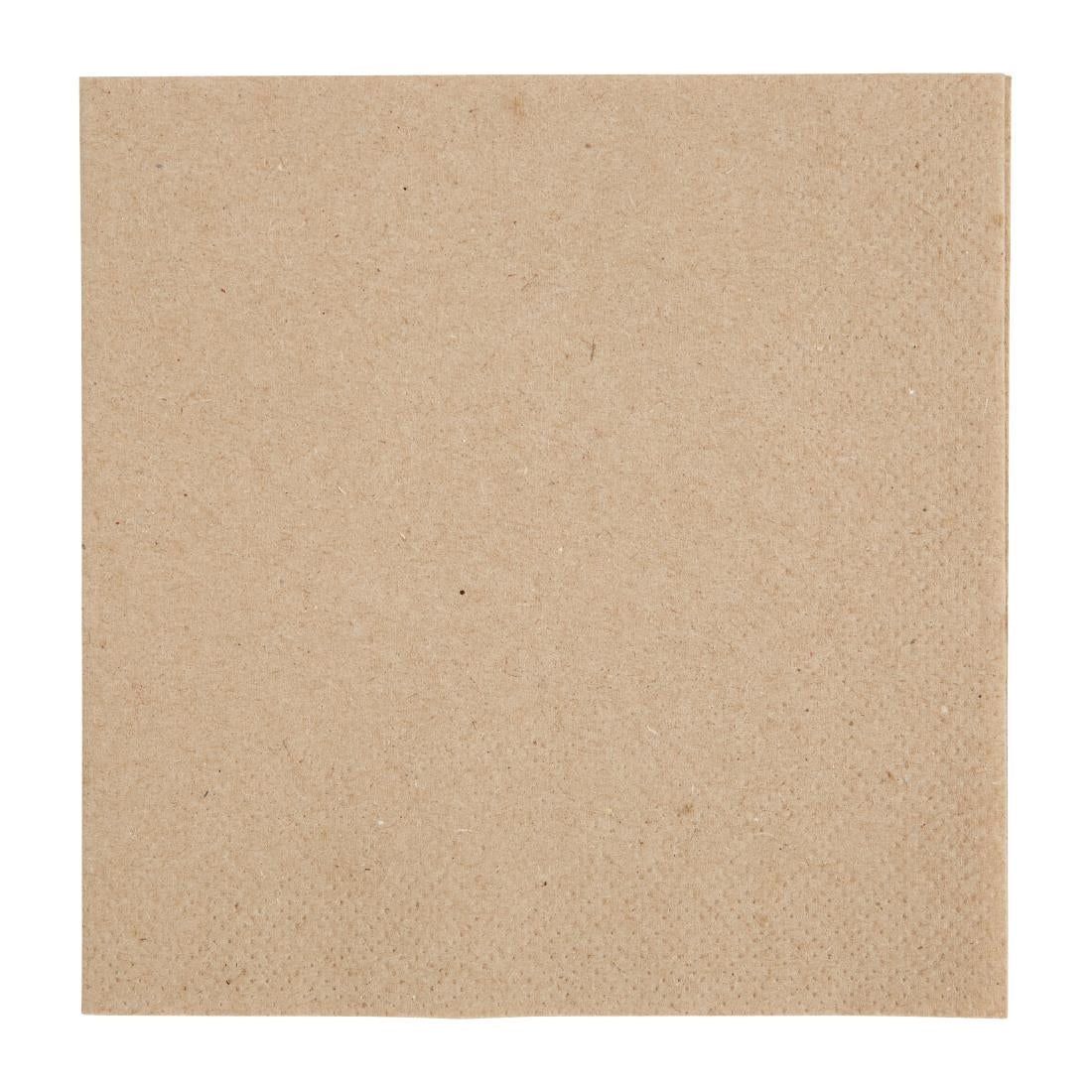 Fiesta Recycled Kraft Cocktail Napkins 240mm (Pack of 4000) JD Catering Equipment Solutions Ltd