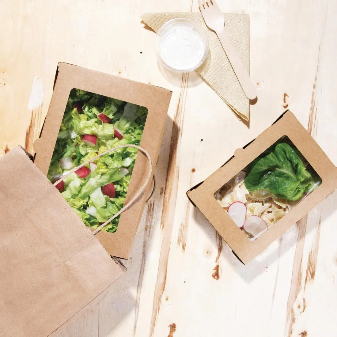 FN897 Fiesta Salad Box with PET Window - JD Catering Equipment Solutions Ltd