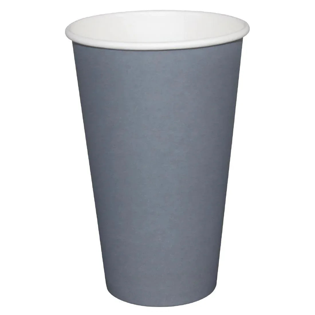 GP416 Fiesta Single Wall Takeaway Coffee Cups Charcoal 340ml / 12oz (Pack of 1000) - JD Catering Equipment Solutions Ltd