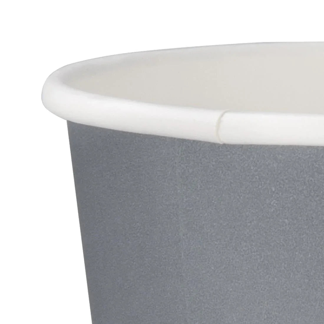 GP416 Fiesta Single Wall Takeaway Coffee Cups Charcoal 340ml / 12oz (Pack of 1000) - JD Catering Equipment Solutions Ltd