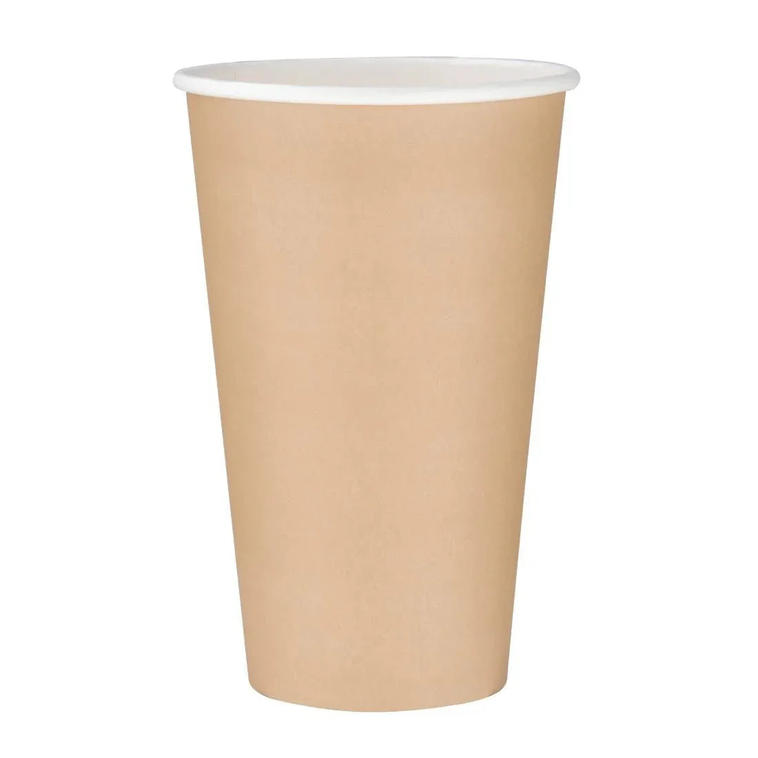 GF034 Fiesta Single Wall Takeaway Coffee Cups Kraft 455ml / 16oz - JD Catering Equipment Solutions Ltd