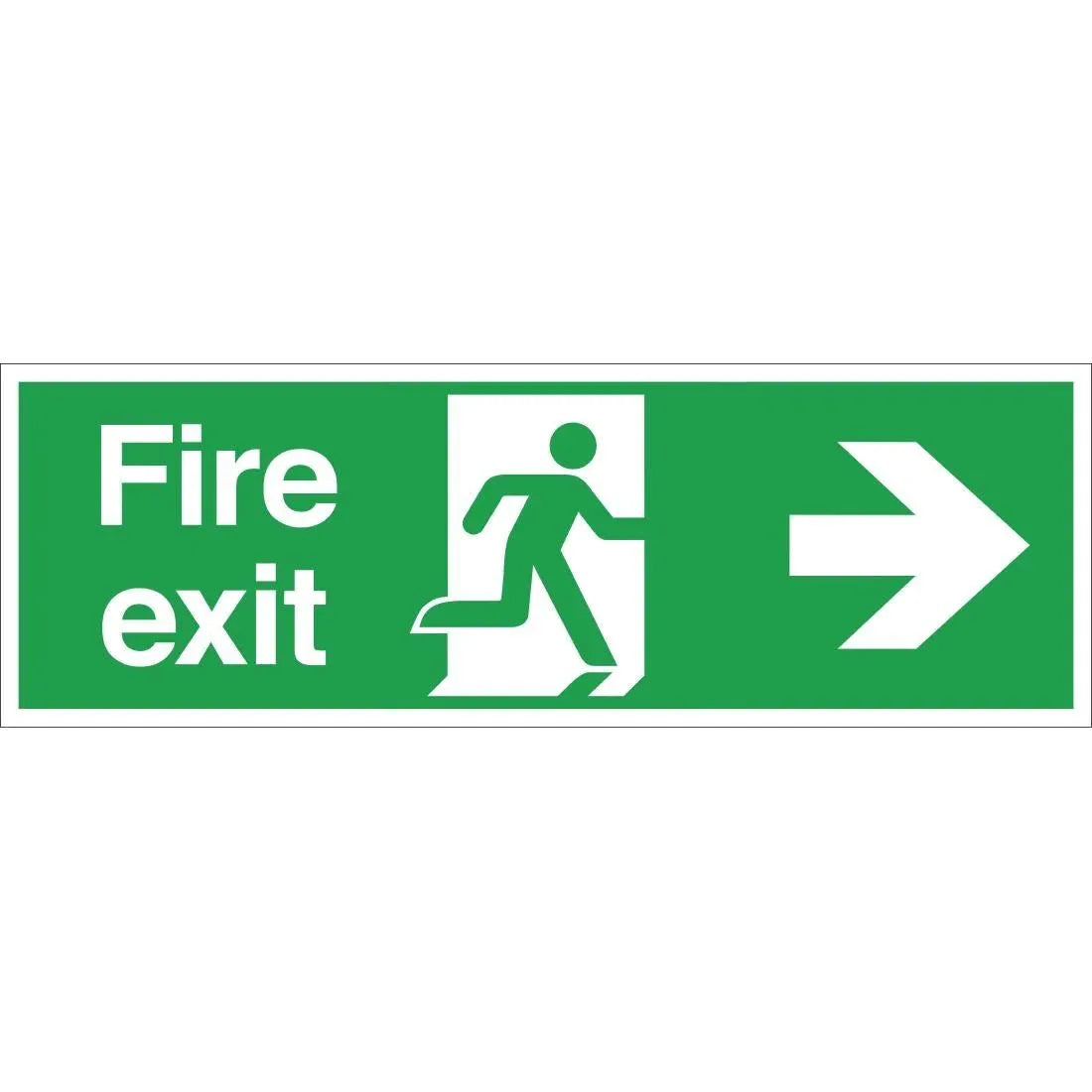 Fire Exit Sign Arrow JD Catering Equipment Solutions Ltd