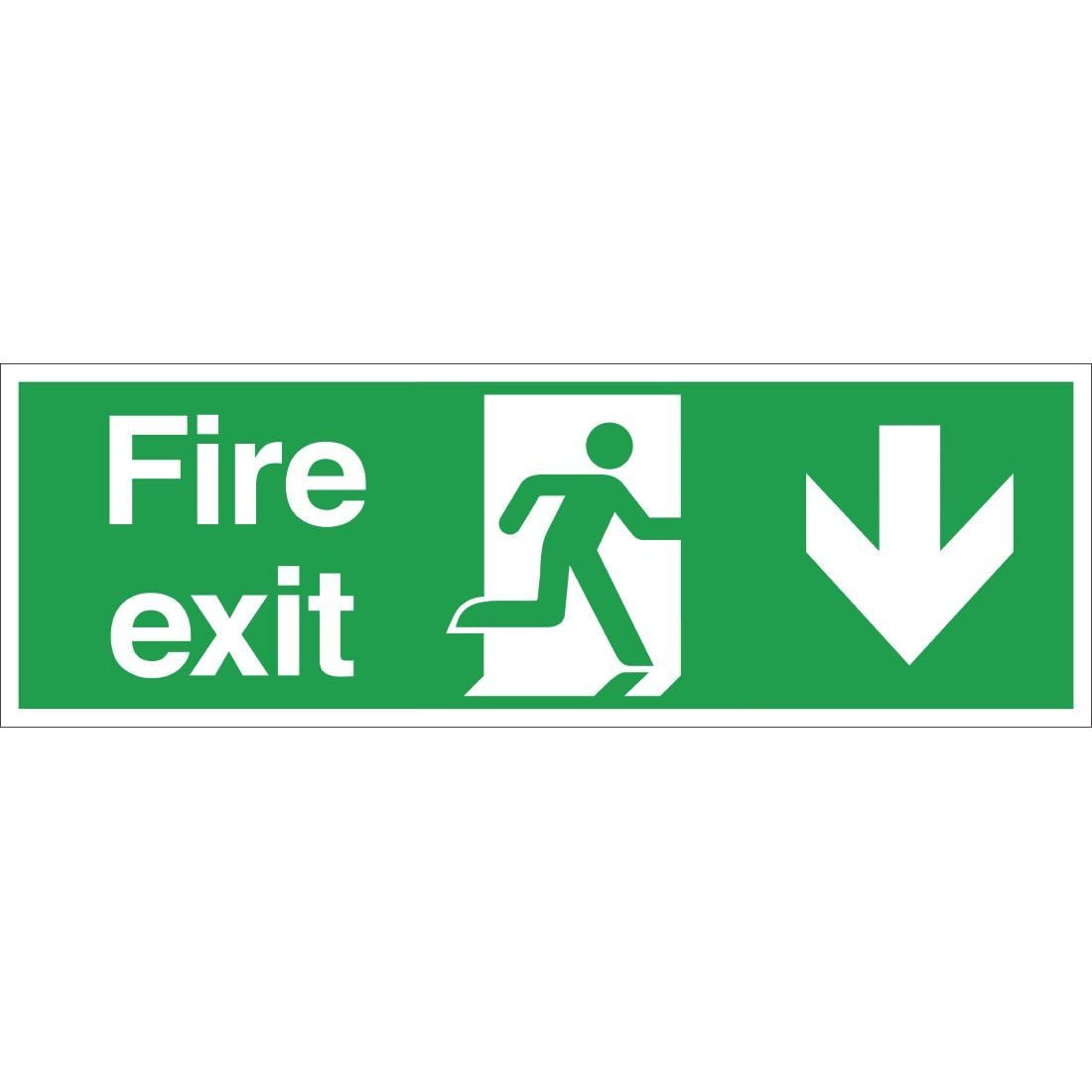 Fire Exit Sign Arrow JD Catering Equipment Solutions Ltd