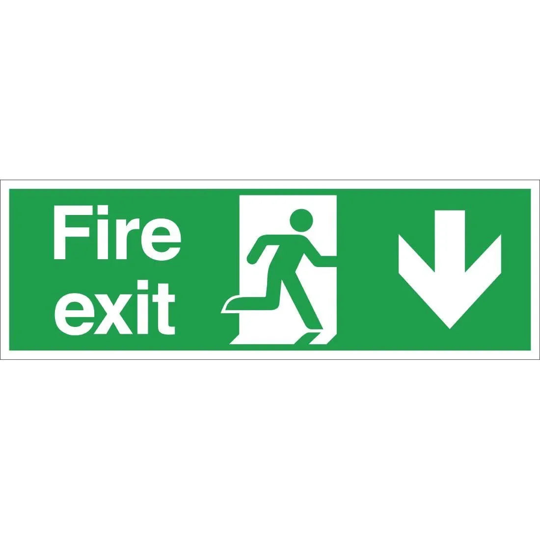 Fire Exit Sign Arrow JD Catering Equipment Solutions Ltd