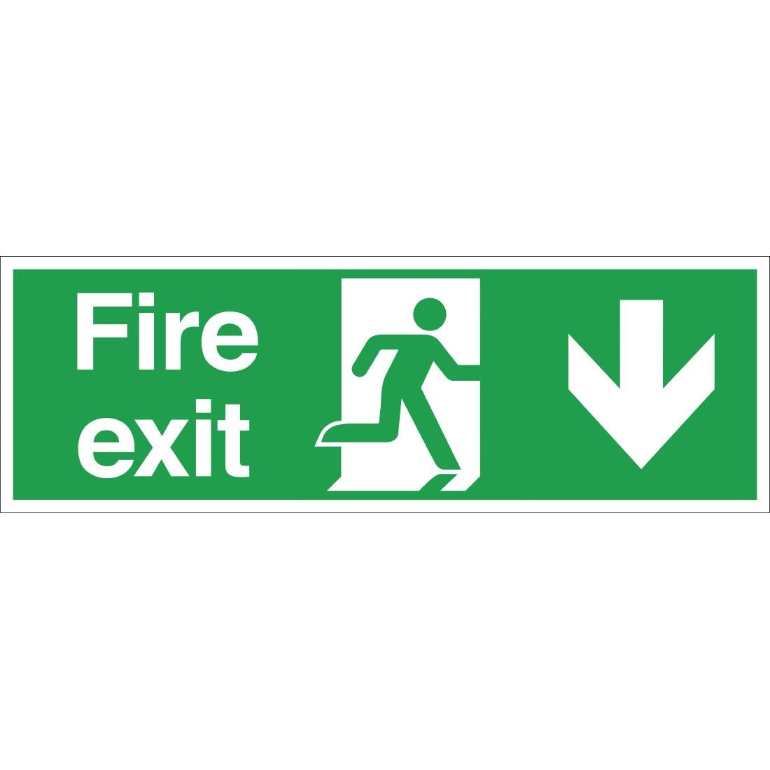 Fire Exit Sign Arrow JD Catering Equipment Solutions Ltd